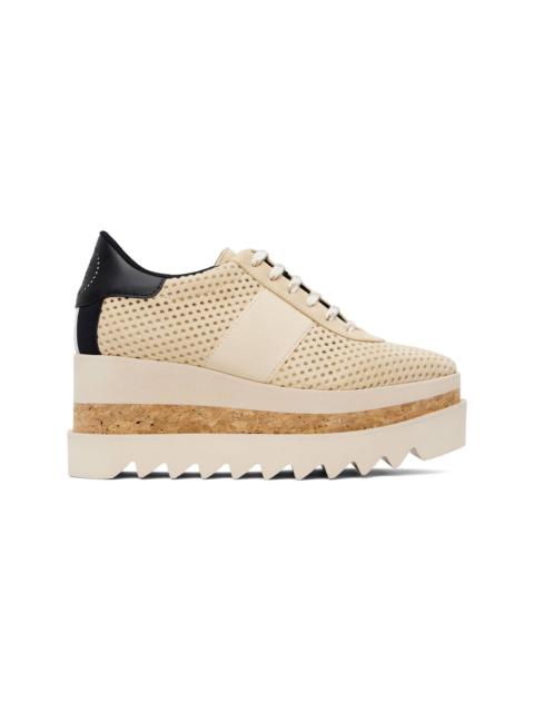 Stella McCartney Beige Sneak-Elyse Platform Trainer Sneakers