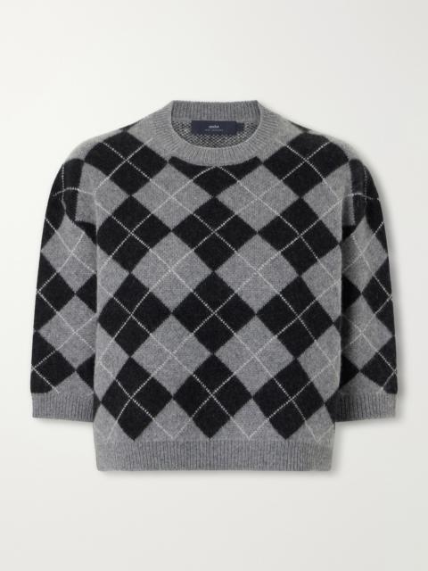 arch4 Karlie Checked Cashmere Sweater