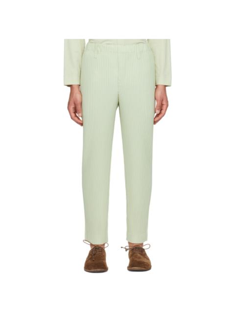 ISSEY MIYAKE Green Tailored Pleats 1 Trousers