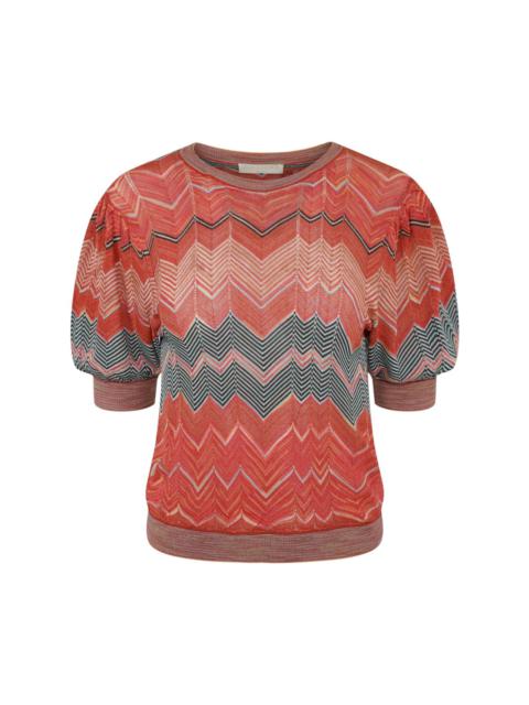 Priscilla intarsia-knit T-shirt