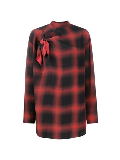 Stella McCartney Zadie check silk blouse