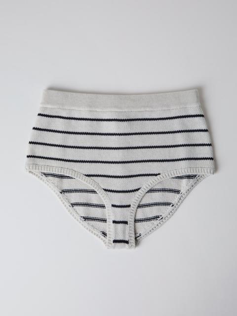 Brunello Cucinelli Lightweight cotton striped knit shorts