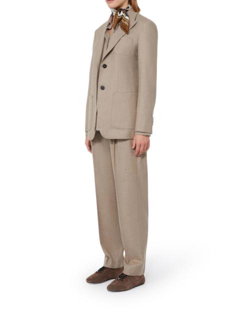 Max Mara CASHMERE FOULÉ PANTS