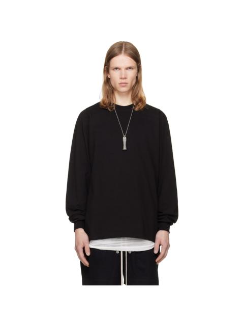 Rick Owens Black Tower Short Crewneck LS Sweatshirt