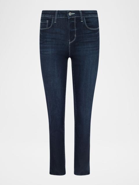 L'AGENCE Aiden Low-Rise Slim Cropped Jeans