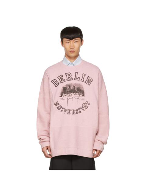Raf Simons Pink Merino Wool Sweater