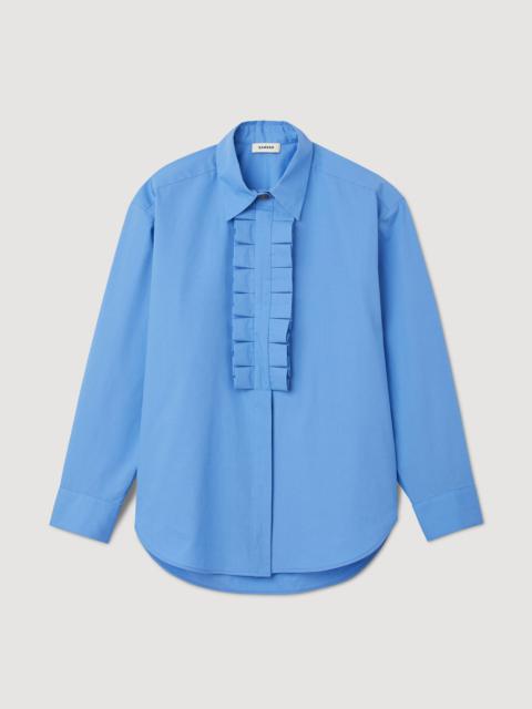 Sandro FRILLED COLLAR SHIRT