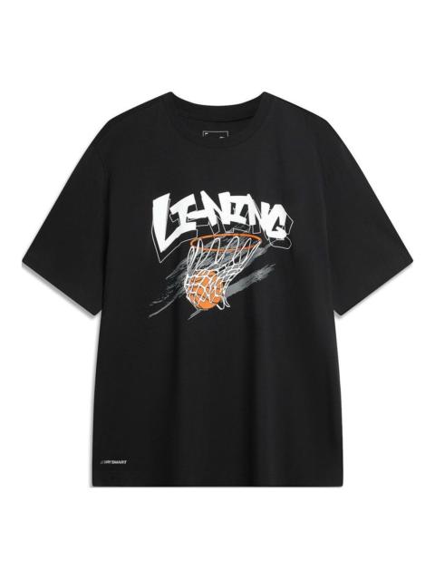 Li-Ning Li-Ning Hoops Graphic T-shirt 'Black' AHSU671-1