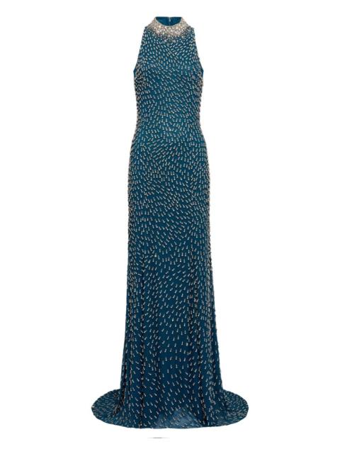 JENNY PACKHAM embellished high-neck maxi dress