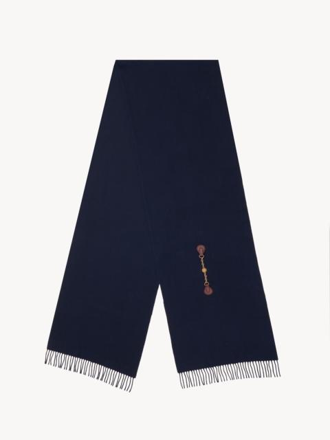 Chloé THE CHLOÉ HORSE MEDAL SCARF IN WOOL