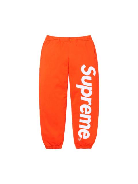 Supreme SATIN APPLIQUÉ SWEATPANT "FW24 - Orange" SU537