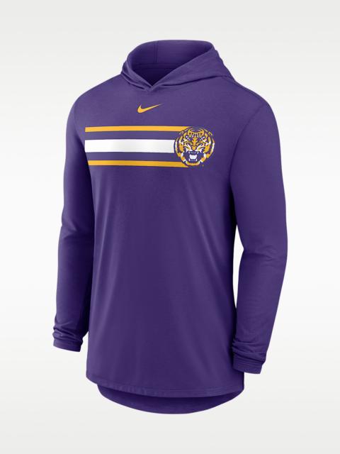 Nike LSU Primetime Pattern Men's Nike Dri-FIT College Long-Sleeve Hooded T-Shirt