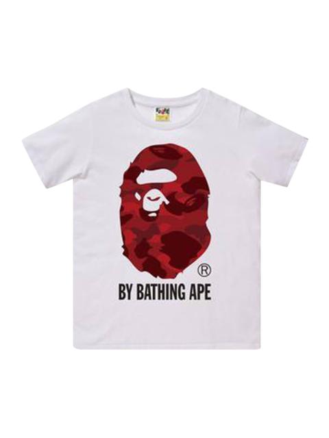 BAPE Color Camo By Bathing Ape Tee 'White/Red'