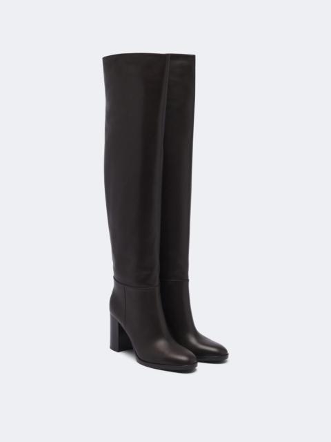 Gianvito Rossi Leather knee-high boots