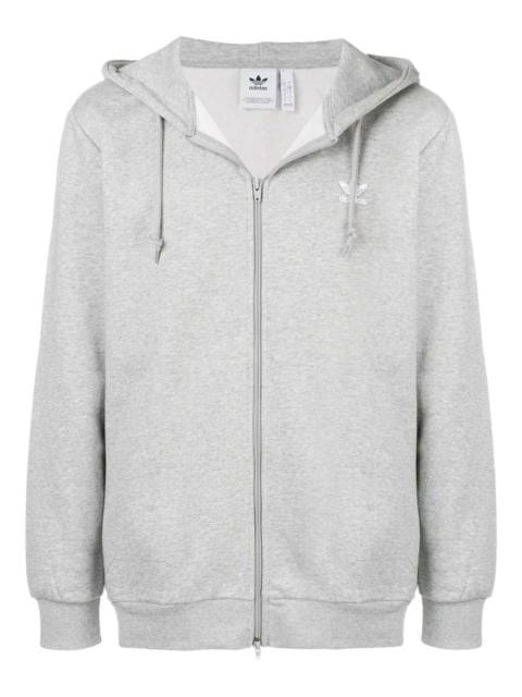 adidas oversized zip front hoodie