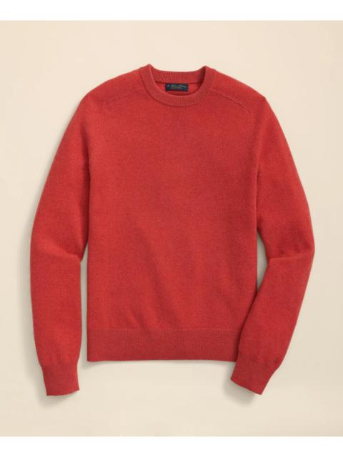 Brooks Brothers 3-Ply Cashmere Crewneck Saddle Shoulder Sweater