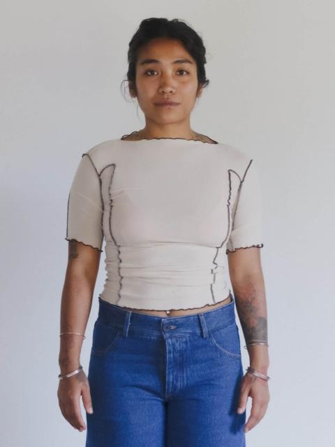 BASERANGE Omato 3/4 Tee Shirt
                  - Organic Cotton Rib