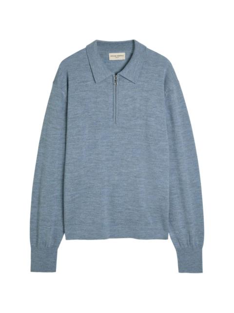 OFFICINE GÉNÉRALE half-zip polo sweater