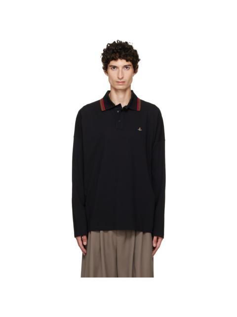 Vivienne Westwood Black LS Oversized Polo