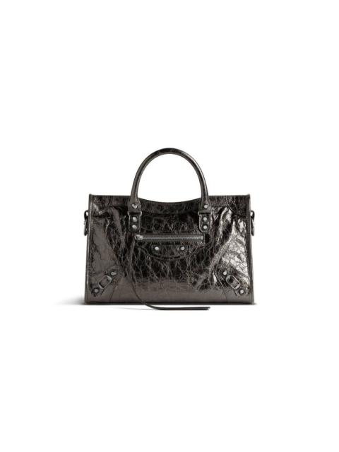 Women's Le City Small Bag Metallized in Grey