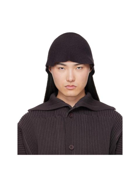 ISSEY MIYAKE Brown Crochet Hat