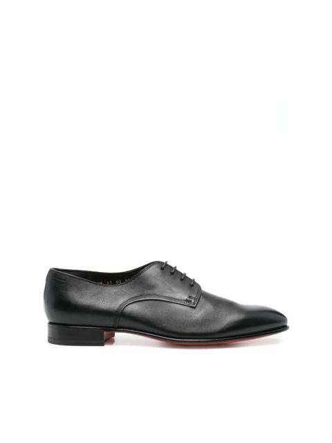 Santoni leather derby shoes