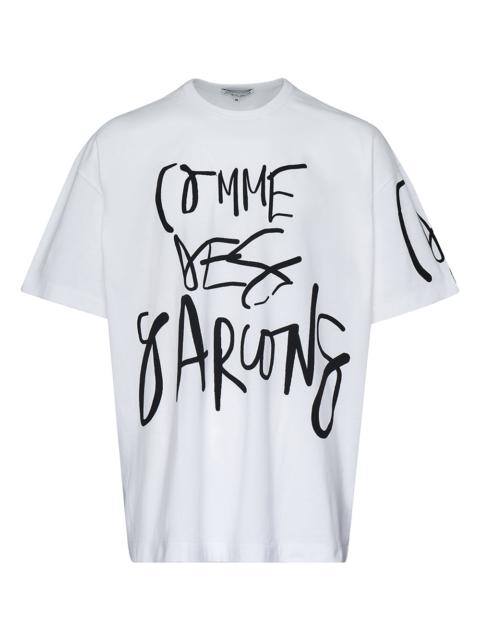 Comme Des Garçons Short Sleeve Print Oversize T-Shirt