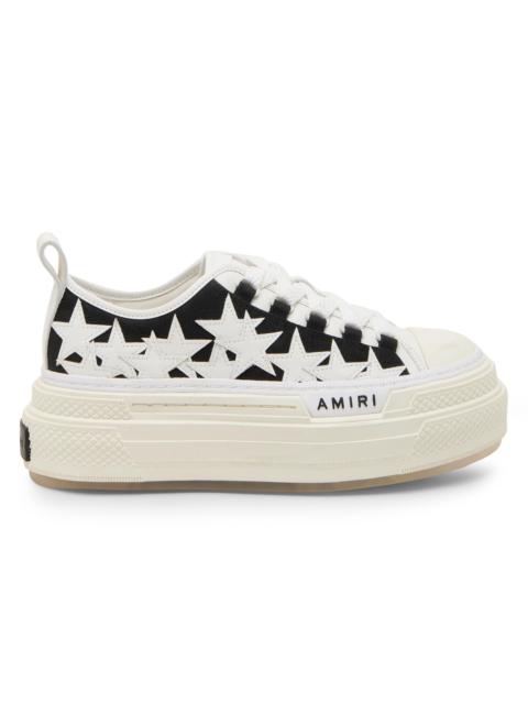 AMIRI Women's Stars Court Cotton Low-Top Sneakers - Black
