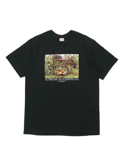 Supreme Supreme SS20 Week 1 Masterpieces Tee landscape Printing Short Sleeve Unisex Black SUP-SS20-325