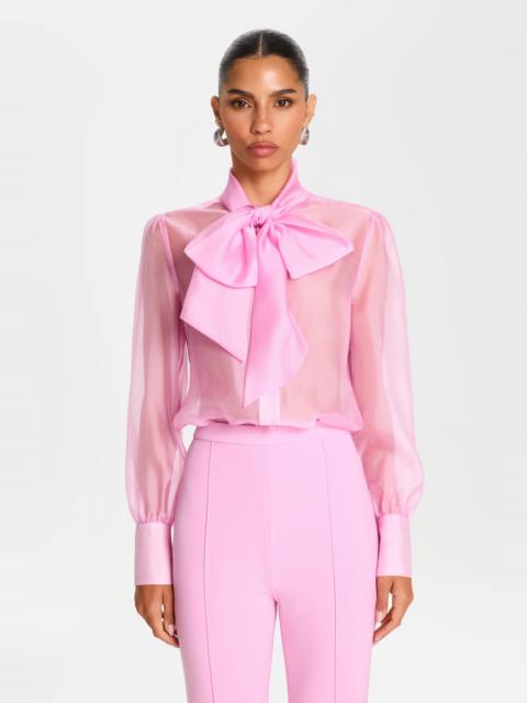 NADINE MERABI Naomi Pink Bodysuit