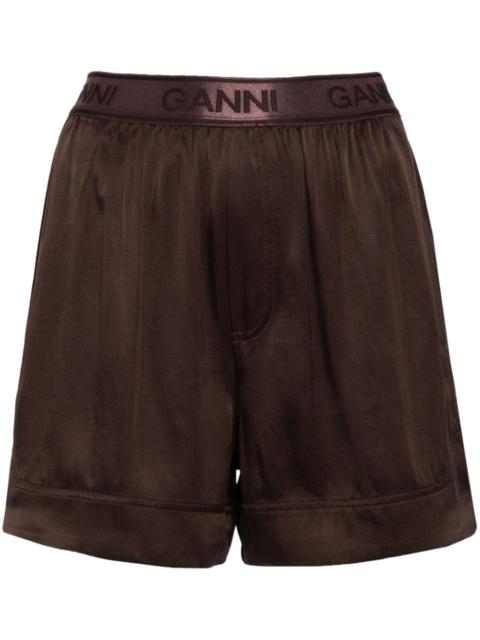 GANNI elasticated shorts