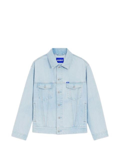 HUGO buttoned-pockets denim jacket