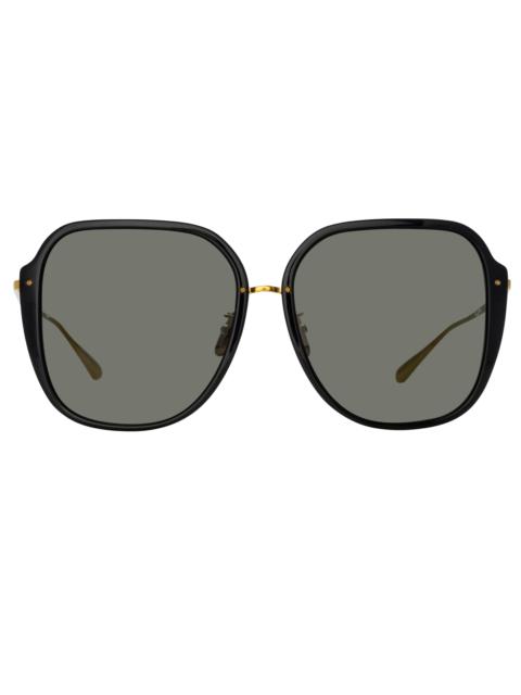 SOFIA OVERSIZED SUNGLASSES IN BLACK