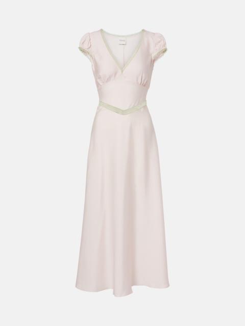 POSSE Perla lace-trimmed midi dress