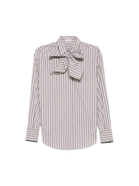 Brunello Cucinelli Striped cotton shirt