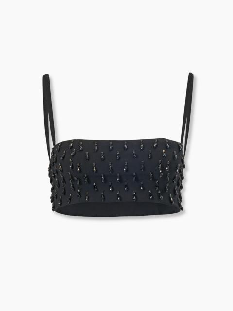 CAROLINA HERRERA Crystal-Embroidered Bandeau Top