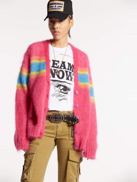 DSQUARED2 MOHAIR CARDIGAN KNIT
