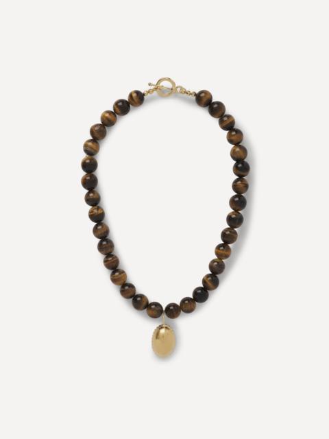 YSSO 18ct-24ctGold Plated Tiger Eye Troy Necklace