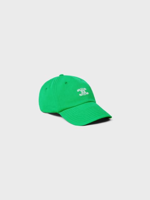 CELINE triomphe richelieu cap IN light cotton twill