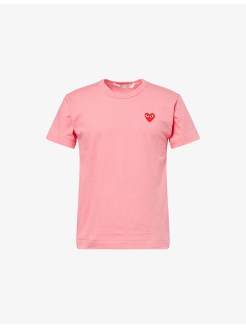 Comme des Garçons PLAY Embroidered-Logo Cotton T-shirt