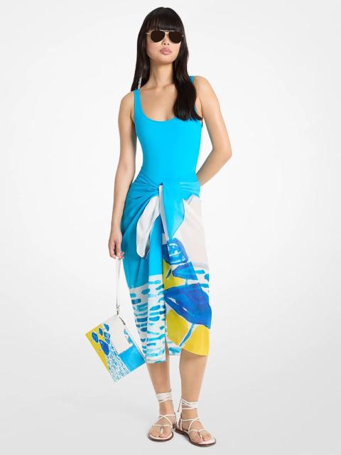 MICHAEL KORS Michael Kors X Christina Zimpel Cotton Lawn Sarong