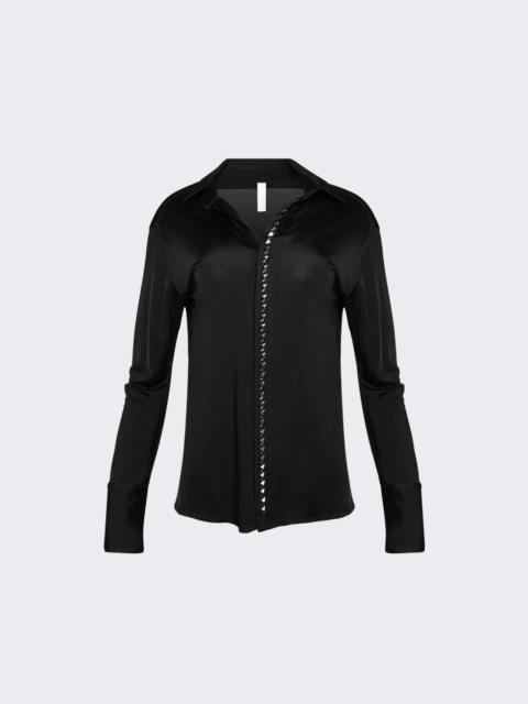 Dion Lee Studded Placket Shirt Black