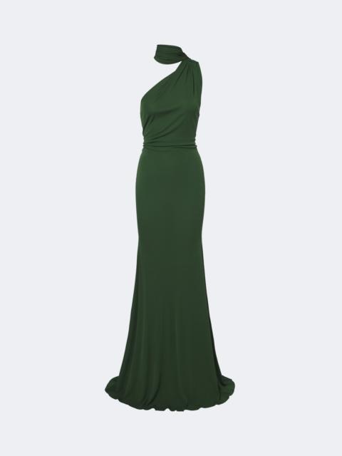 ALEX PERRY One-shoulder jersey gown