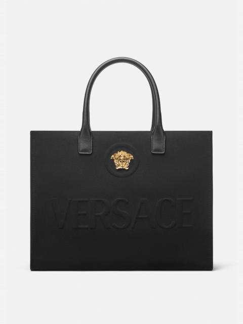 VERSACE La Medusa Canvas Large Tote Bag