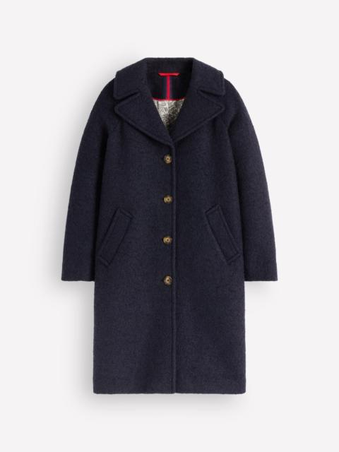 BODEN Cotswold Wool Coat-Navy
