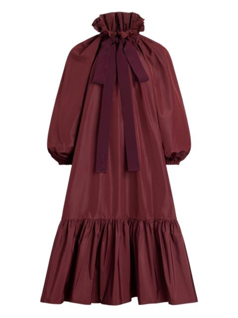 PATOU bow-detail ruffle-hem dress