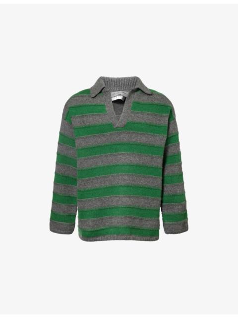 The Elder Statesman Dume Striped Cashmere Jumper