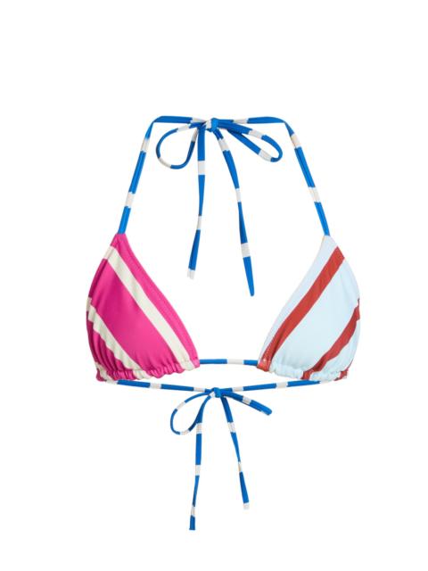 Solid & Striped Women's The Iris Reversible Bikini Top - Colorblock Stripe