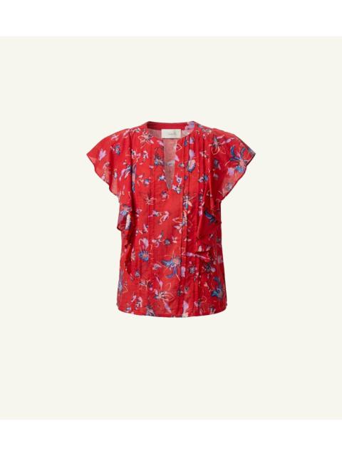 Cleobella SHEENIE BLOUSE | FIORE ROSSO
