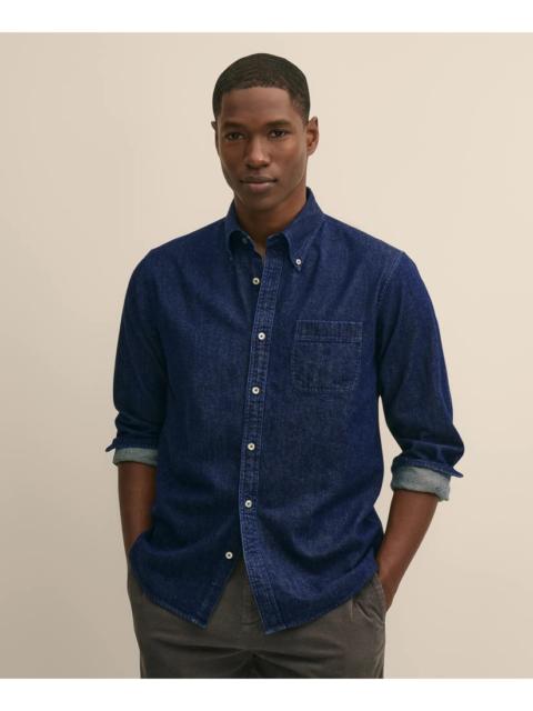 Brooks Brothers Archival Denim Shirt in Cotton Twill